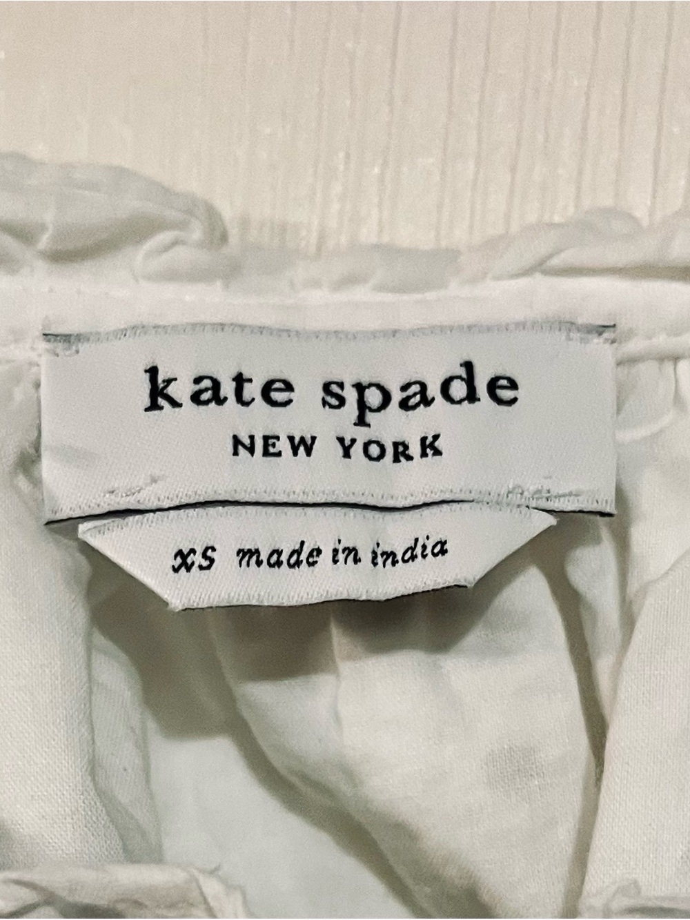kate spade White Eyelet Puff-Sleeve Blouse - Picture 4 of 5